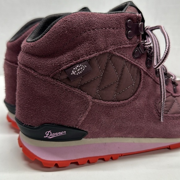 Danner x Free People Movement Jag Boots Quilted Lace Up Ankle Boot Purple Size 8 - Picture 4 of 10
